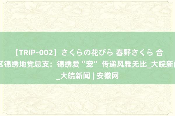 【TRIP-002】さくらの花びら 春野さくら 合肥方兴社区锦绣地党总支：锦绣爱“宠” 传递风雅无比_大皖新闻 | 安徽网