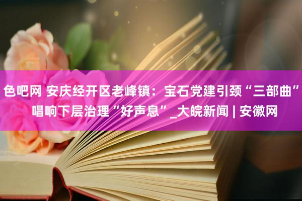 色吧网 安庆经开区老峰镇：宝石党建引颈“三部曲”  唱响下层治理“好声息”_大皖新闻 | 安徽网