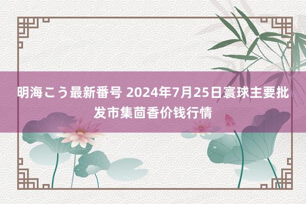 明海こう最新番号 2024年7月25日寰球主要批发市集茴香价钱行情