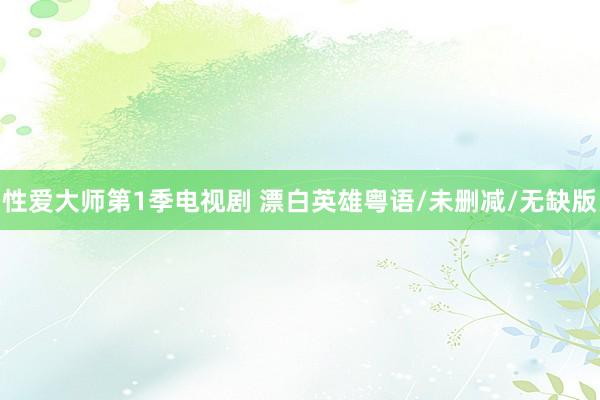 性爱大师第1季电视剧 漂白英雄粤语/未删减/无缺版